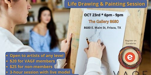 Life drawing & painting session with Live Model | the Gallery 8680