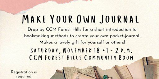 Make Your Own Journal | C.C. Mellor Memorial Library Forest Hills Branch
