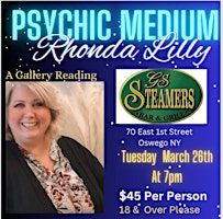 Psychic Medium Rhonda Lilly @ GS Steamer's | 70 East 1st Street, Oswego, NY, USA
