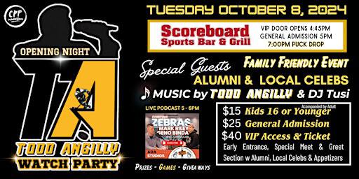 Todd Angilly's Opening Night Watch Party Tuesday October 8th at Scoreboard | Scoreboard Sports Bar and Grill