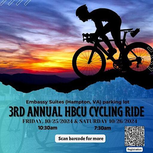 3rd Annual HBCU Hampton University '24 Homecoming Cycling Ride | Embassy Suites Parking lot