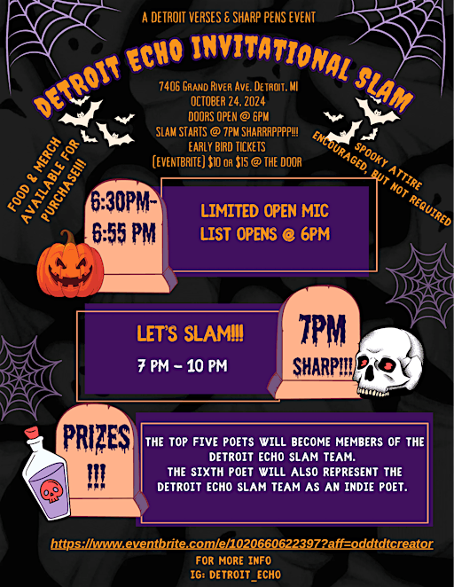 Copy of Detroit Echo Invitational Slam | 7406 Grand River Ave