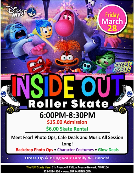 Inside Out Skate | Branch Brook Park Roller Skating Center