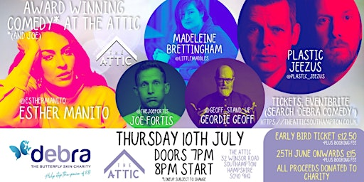 Debra Charity Comedy Night At The Attic | The Attic Southampton