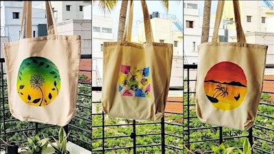 Paint a tote in Oakville | Artventures Rebecca