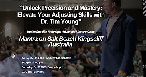 2 day Motion Specific Technique Class and Workshop w/ Tim Young, Australia | Mantra on Salt Beach Kingscliff