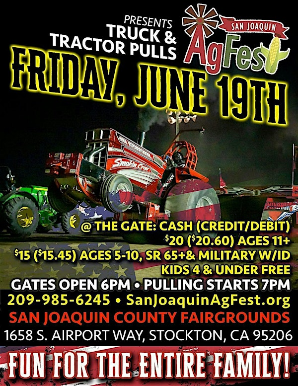 2026 West Coast Summer Nationals Tractor and Truck Pulls | San Joaquin County Fairgrounds