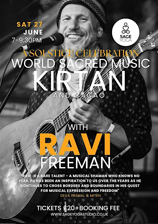 World ````Sacred Music, Kirtan and Cacao with Ravi Freeman | Sage Yoga Studio