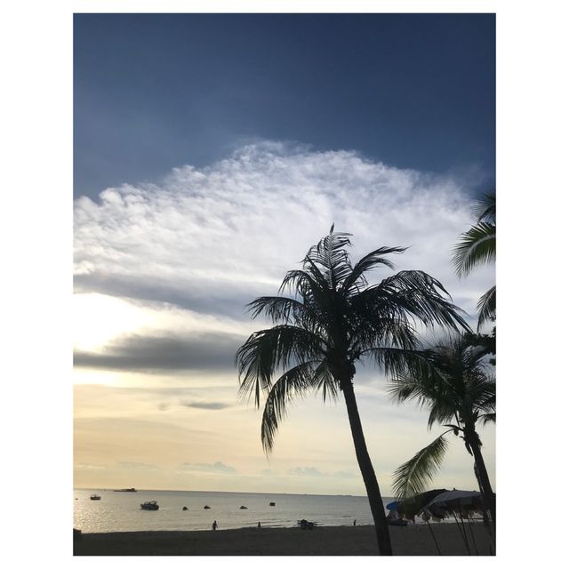 Pattaya sunset ชมพระอาทิตย์ตกดินที่หาดพัทยา