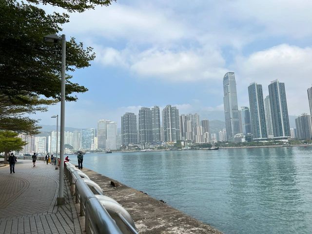 青衣海濱公園 海峽景色