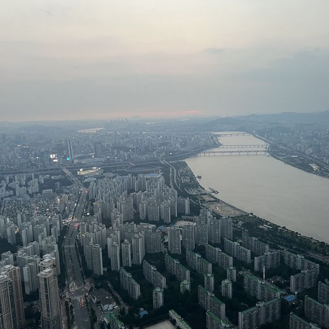 【韓国/ソウル】夜景がと夕陽が綺麗なロッテワールドタワー(ソウルスカイ)