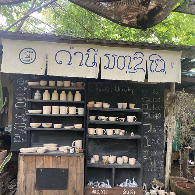 ปั้นแก้วเซรามิกที่คำมีสตูดิโอ