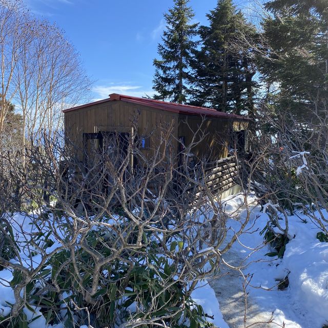 積雪の合戦小屋