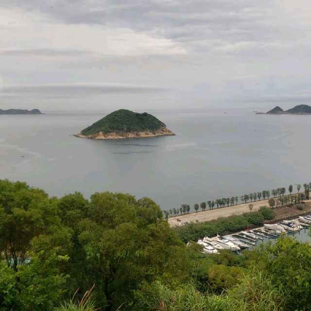 突然雨停，山海碧黛，美不勝收！