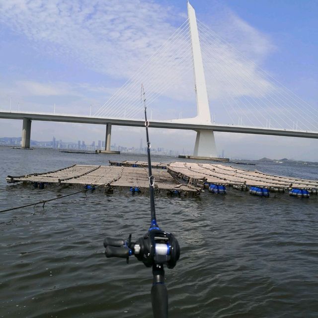 流浮山蠔排釣魚