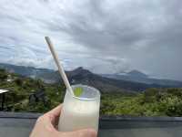 Cafe with stunning view of Mount Batur