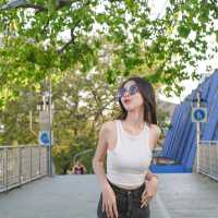 ไปถ่ายรูปสะพานเขียว ฟีลญี่ปุ่น สวนลุม-สวนเบญจกิตติ