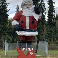 A truly terrifying Santa in North Pole Alaska