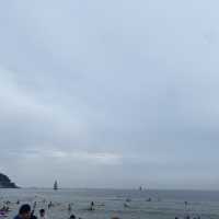 ทะเลปูซาน ที่ Haeundae Beach