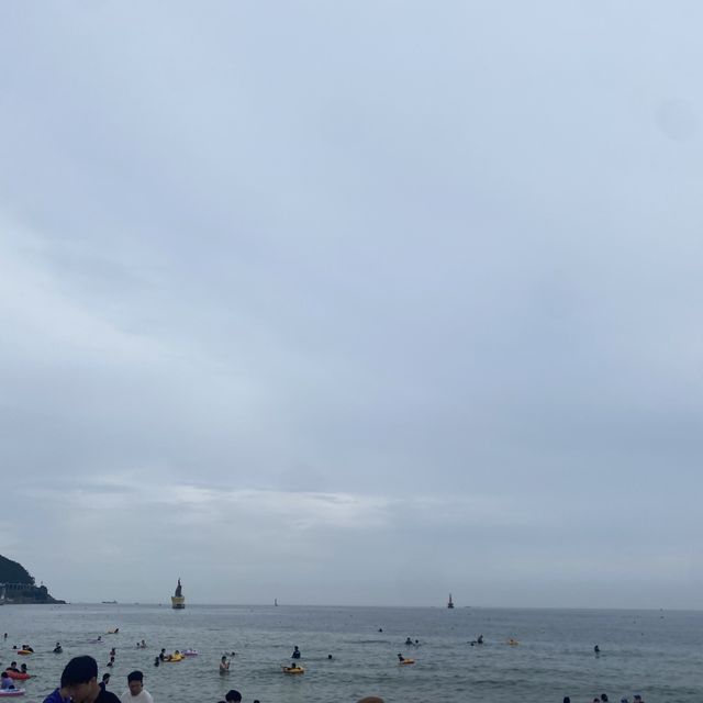 ทะเลปูซาน ที่ Haeundae Beach