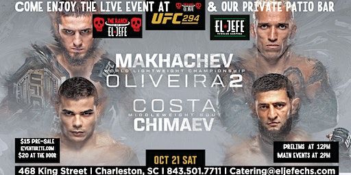 UFC 294 Fight Night | El Jefe CHS