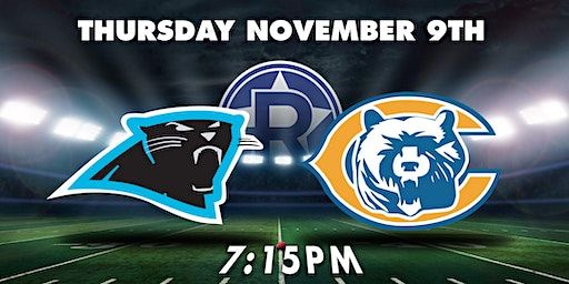 NFL Panthers vs Bears - Football Watch Party (Thursday) | The Revel Patio Grill