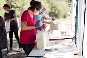 Free form limestone carving workshop - Creative Pursuits Arts Festival | Crystal Lake Park