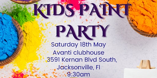 Kids Paint Party | Avanti Club House