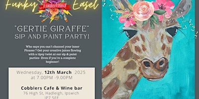 The Funky Easel: Sip & Paint: At Cobblers Cafe & Wine Bar | Cobbler's Café & Wine Bar, High Street, Hadleigh, Ipswich, UK