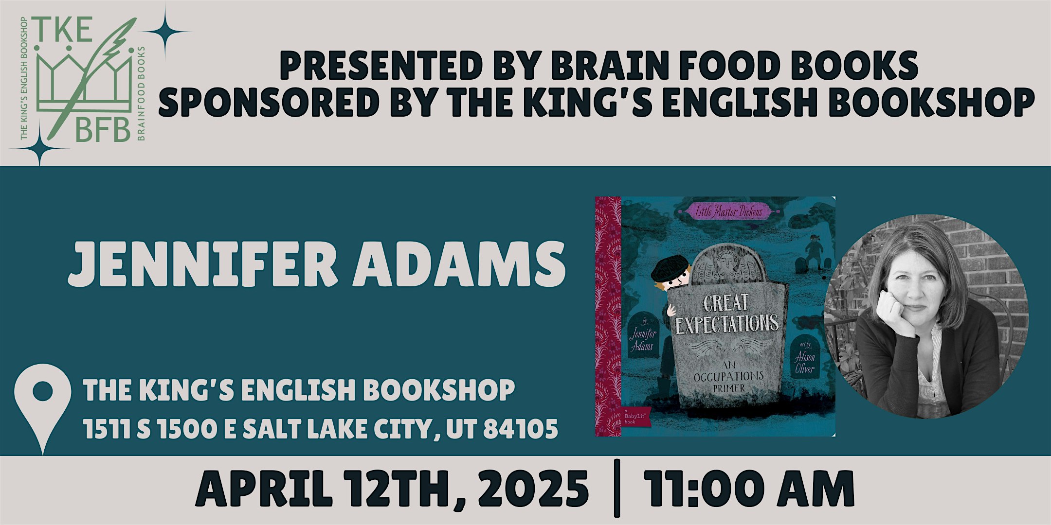 Jennifer Adams | Great Expectations: A Babylit Occupations Primer | The King's English Bookshop