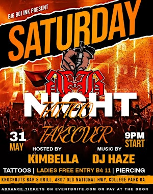ANOTHER BIG BOI INK TATTOO TAKEOVER | Knockouts Bar & Grill