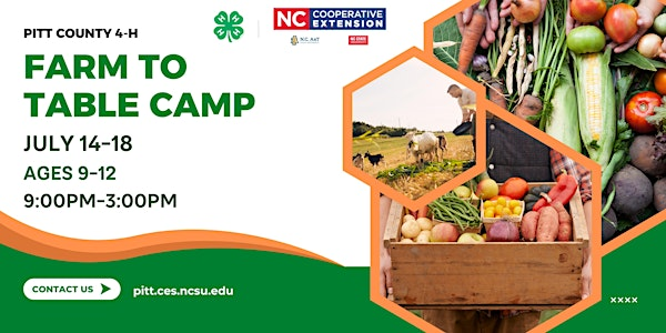 4-H Farm to Table Camp | N.C. Cooperative Extension - Pitt County Center