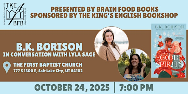 B.K. Borison | Good Spirits | The First Baptist Church of Salt Lake City