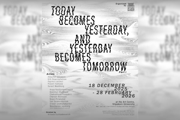 Today becomes yesterday, and yesterday becomes tomorrow | หอศิลป์ มหาวิทยาลัยศิลปากร