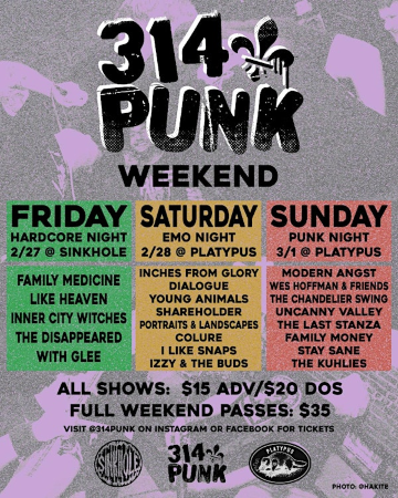 314 Punk Weekend - 3 Day Pass | The Sinkhole