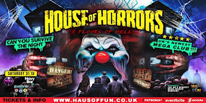 HOUSE OF HORRORS - 3 Floors to Hell ( Halloween Special ) | HAUS OF FUN, Liverpool