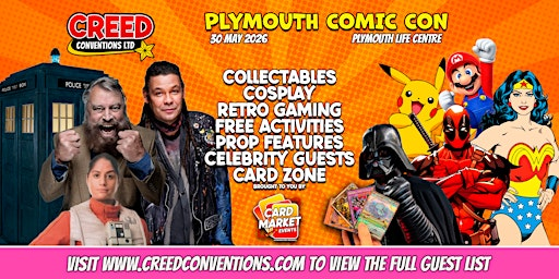 Plymouth Creed Comic Con - May 2026 | Plymouth Life Centre