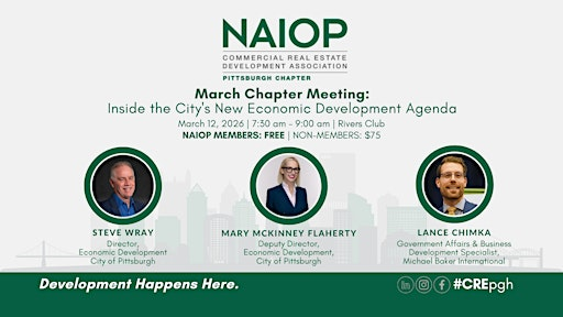 March Chapter Meeting: Inside the City's New Economic Development Agenda | Rivers Club