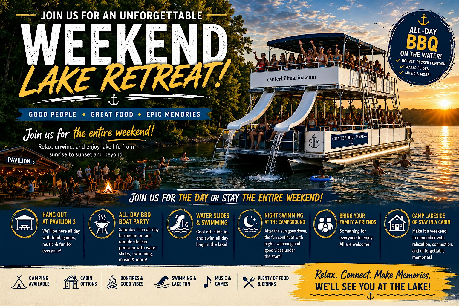 Lake Days Retreat (Full Weekend) | Edgar Evins State Park