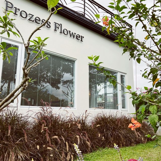 絕美網紅拍照花園空間｜Prozess Flower普羅賽斯｜白色韓系咖啡廳