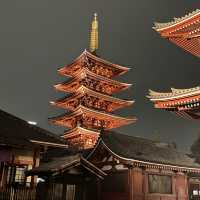 【東京】夜の浅草寺