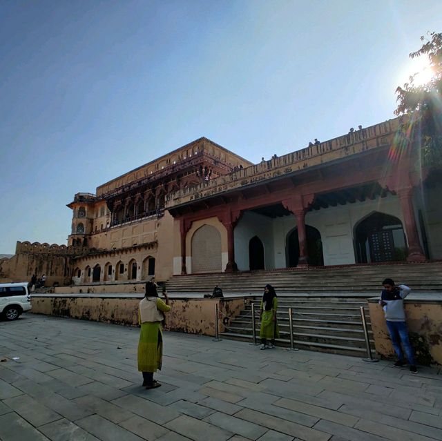 Another day at the Magnificent Amer Fort 