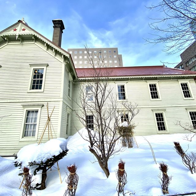 真冬の札幌時計台