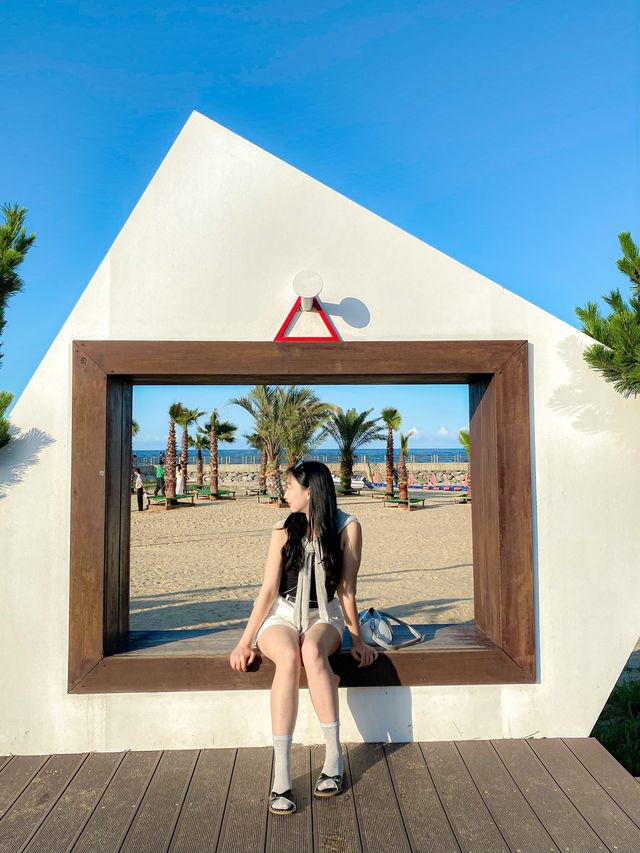 강문해변을 액자 프레임에 🖼