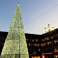 Beautiful Christmas lights in Madrid