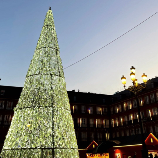 Beautiful Christmas lights in Madrid