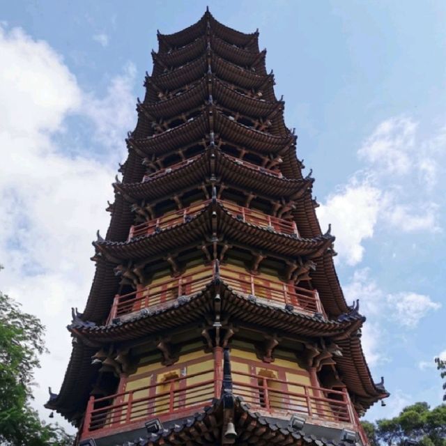 Beautiful pagoda in Longhua park