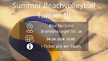 Summer Beach-Turnier III | BLOC NO LIMIT