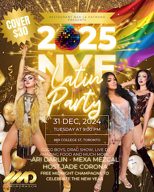 LA PATRONA 2025 NYE LATIN PARTY 669 College St Tickets, Dates