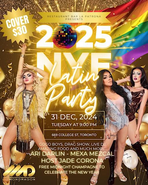 LA PATRONA 2025 NYE LATIN PARTY 669 College St Tickets, Dates